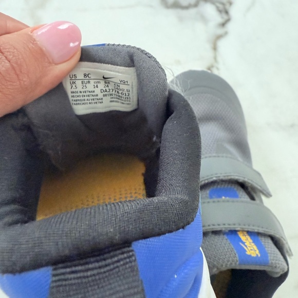 Nike Gray and Blue Sneakers Velcro Straps - Picture 10 of 10
